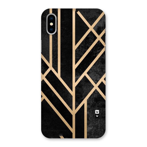 Tri Lines Gold Back Case for iPhone X