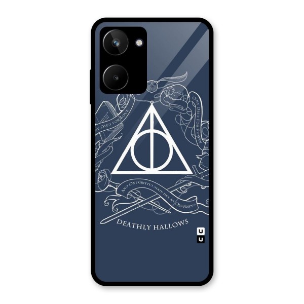 Triangle Blue Glass Back Case for Realme 10