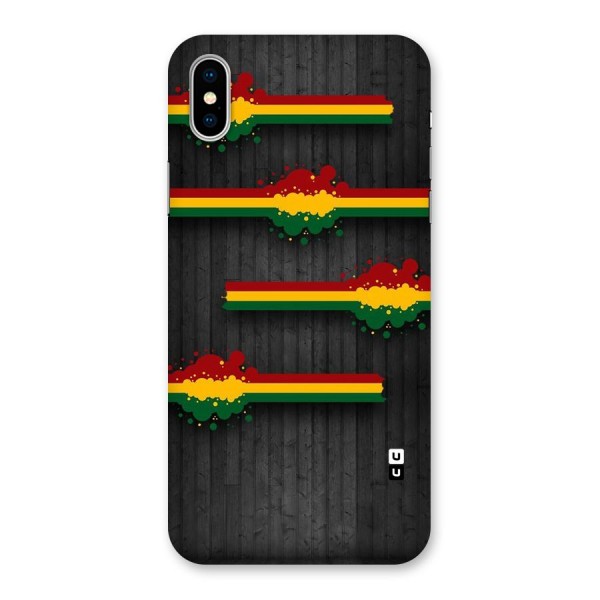 Tricolor Splash Design Back Case for iPhone X