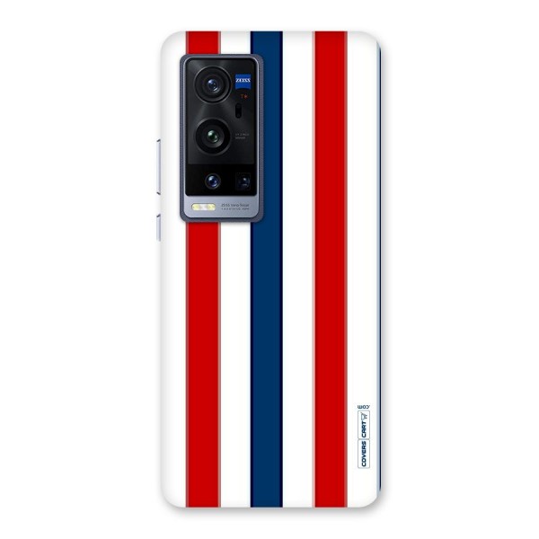 Tricolor Stripes Back Case for Vivo X60 Pro Plus