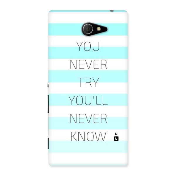 Try Know Back Case for Sony Xperia M2