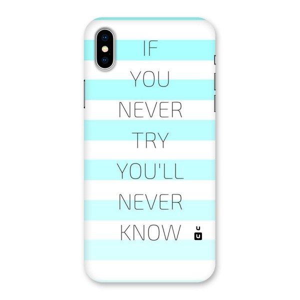 Try Know Back Case for iPhone X