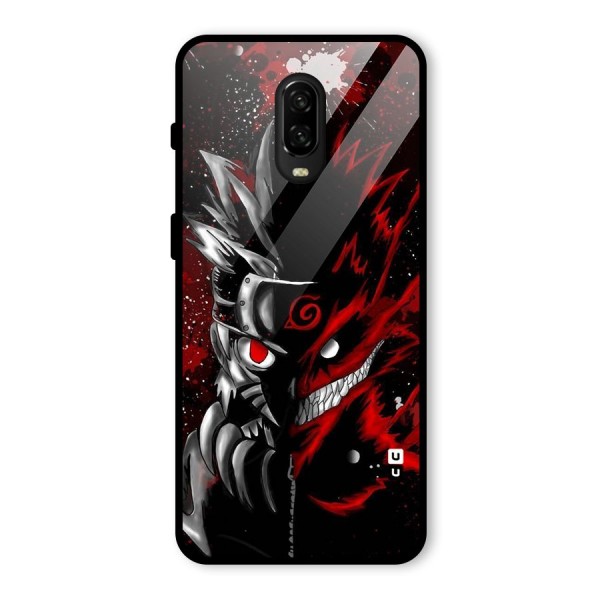 Two Face Naruto Glass Back Case for OnePlus 6T