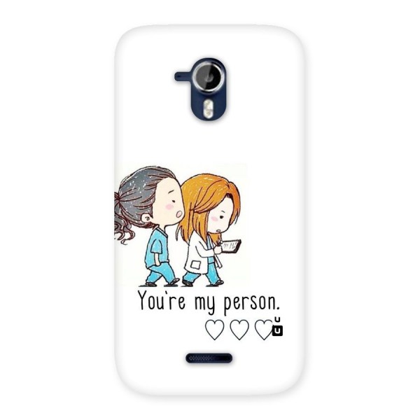 Two Friends In Coat Back Case for Micromax Canvas Magnus A117