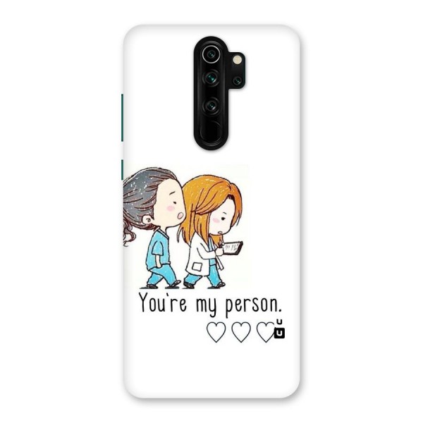 Two Friends In Coat Back Case for Redmi Note 8 Pro