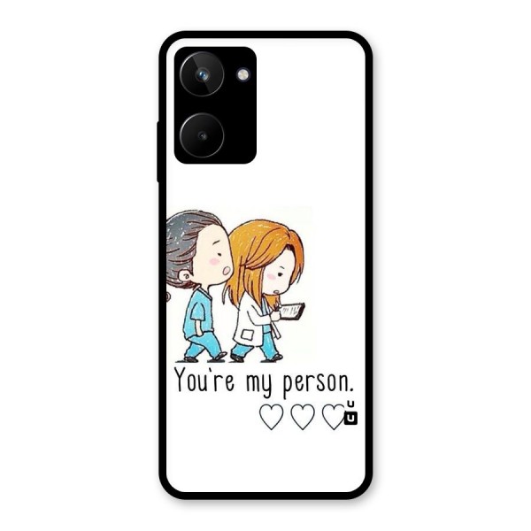 Two Friends In Coat Glass Back Case for Realme 10