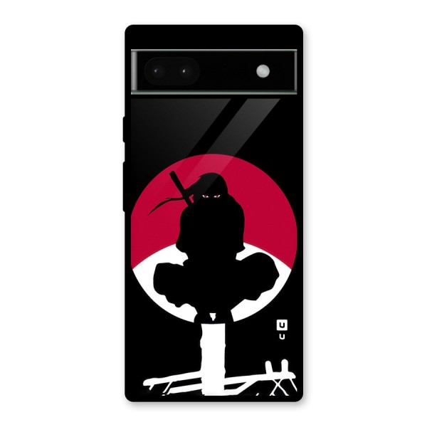 Uchiha Itachi Minimalist Glass Back Case for Google Pixel 6a