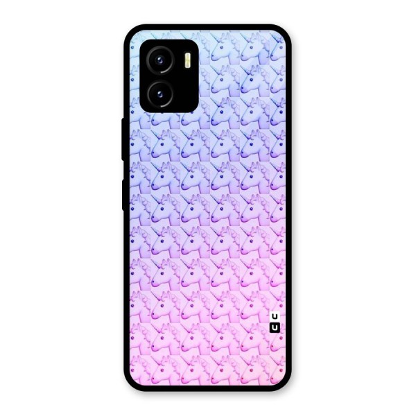 Unicorn Shade Glass Back Case for Vivo Y15s