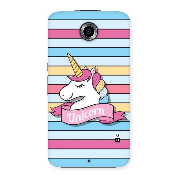 Unicorn Stripes Back Case for Nexsus 6