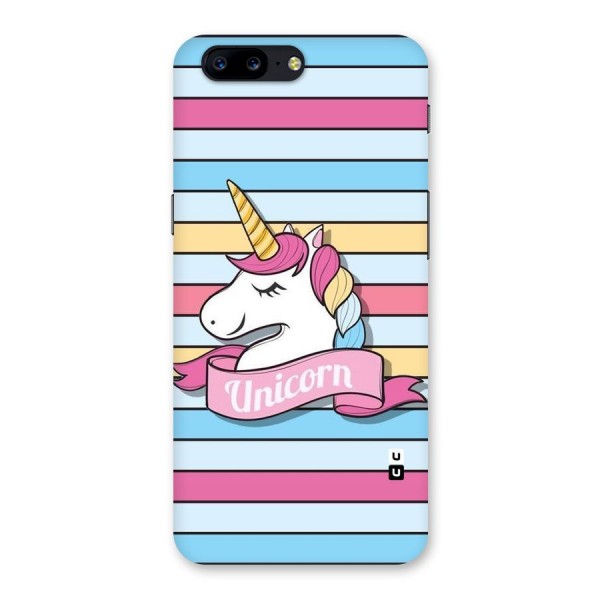 Unicorn Stripes Back Case for OnePlus 5