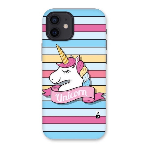 Unicorn Stripes Back Case for iPhone 12