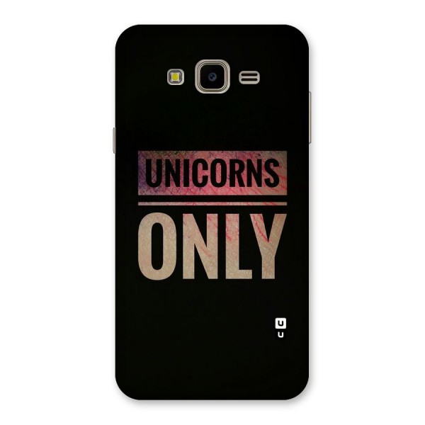 Unicorns Only Back Case for Galaxy J7 Nxt
