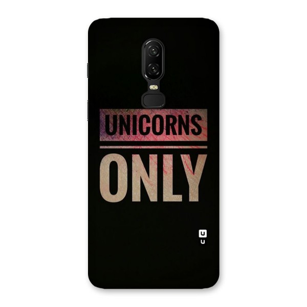 Unicorns Only Back Case for OnePlus 6