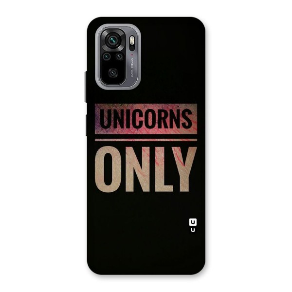 Unicorns Only Back Case for Redmi Note 10