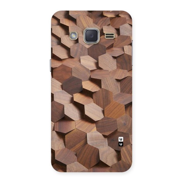 Uplifted Wood Hexagons Back Case for Galaxy J2