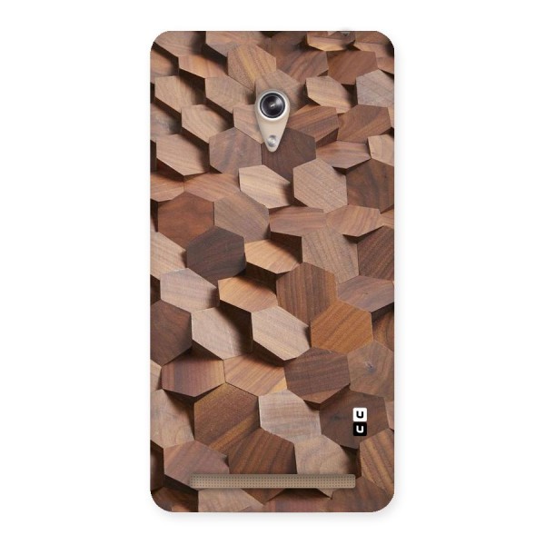 Uplifted Wood Hexagons Back Case for Zenfone 6