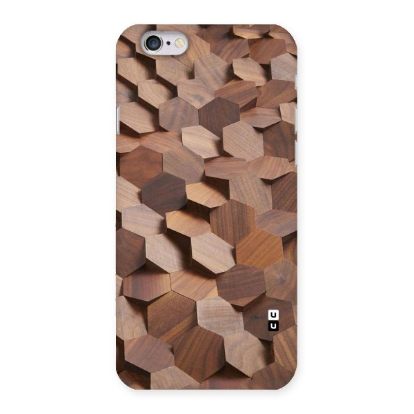 Uplifted Wood Hexagons Back Case for iPhone 6 6S