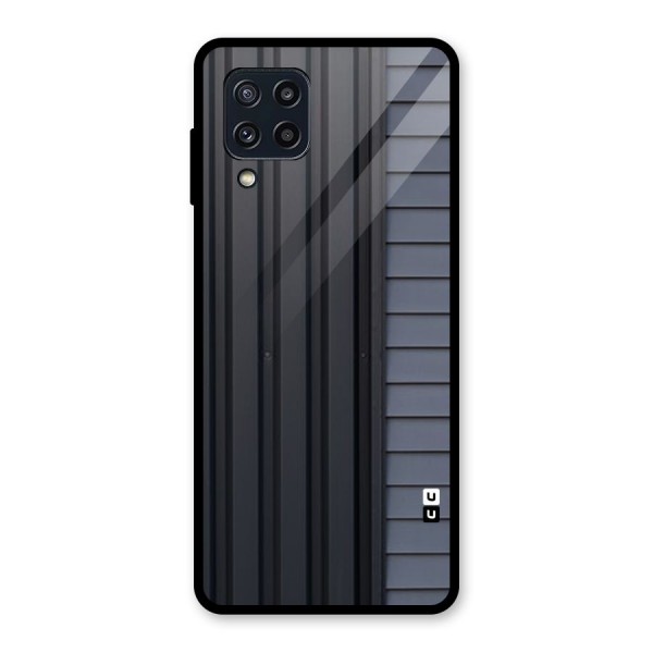 Vertical Horizontal Glass Back Case for Galaxy M32