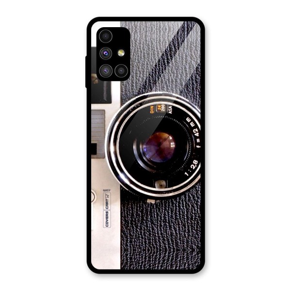 Vintage Camera Glass Back Case for Galaxy M51