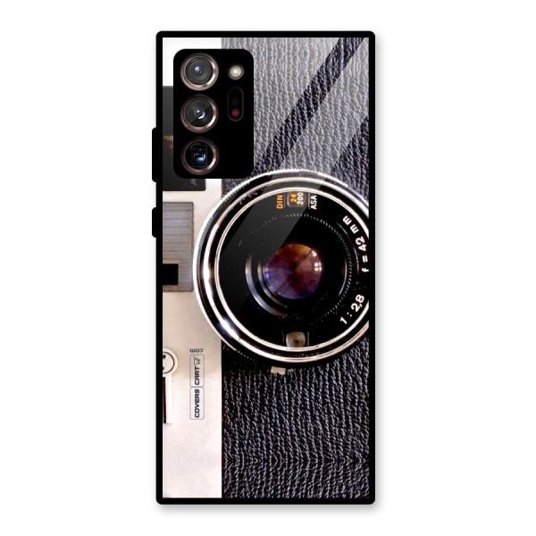 Vintage Camera Glass Back Case for Galaxy Note 20 Ultra 5G