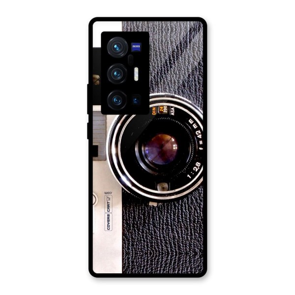 Vintage Camera Glass Back Case for Vivo X70 Pro Plus