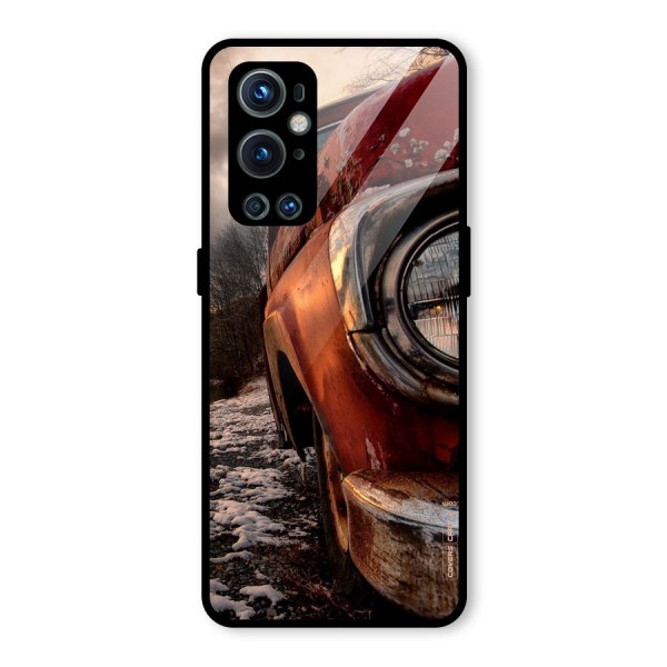 Vintage Car Headlight Glass Back Case for OnePlus 9 Pro