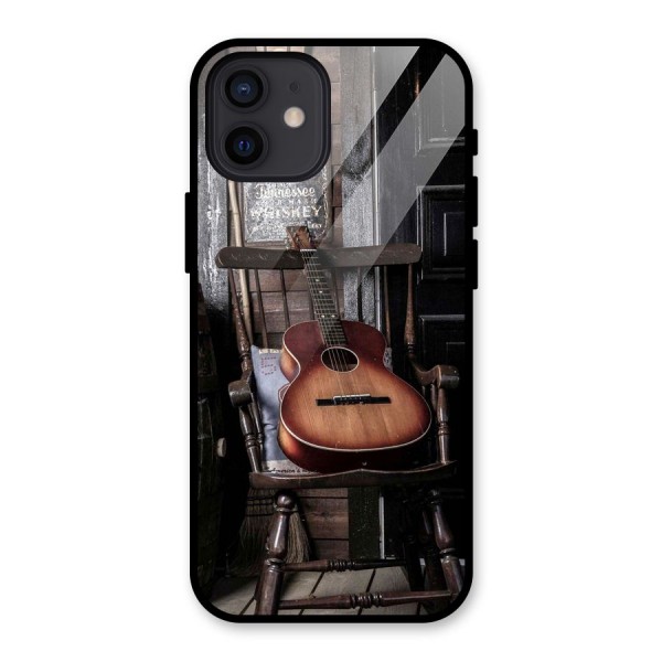 Vintage Chair Guitar Glass Back Case for iPhone 12
