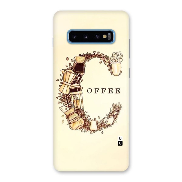 Vintage Coffee Back Case for Galaxy S10 Plus