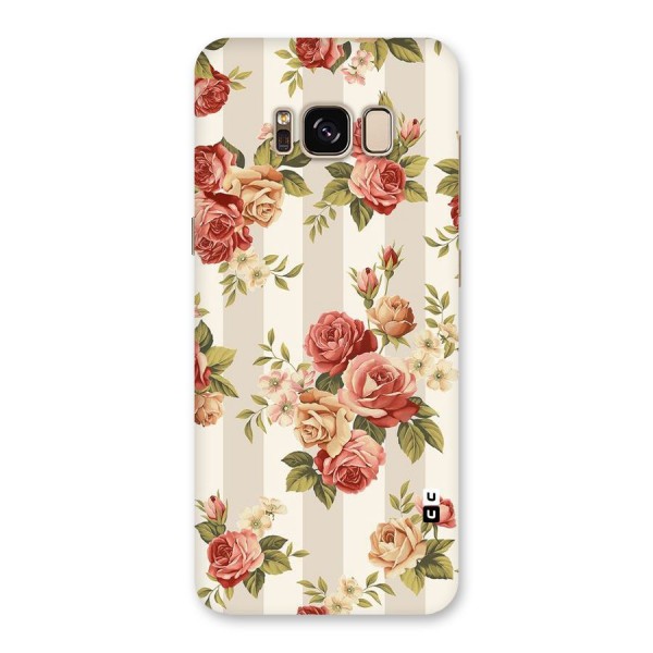 Vintage Color Flowers Back Case for Galaxy S8