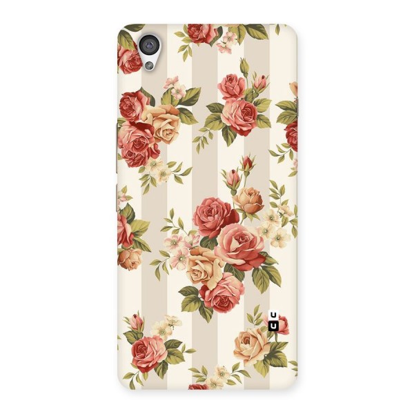 Vintage Color Flowers Back Case for OnePlus X