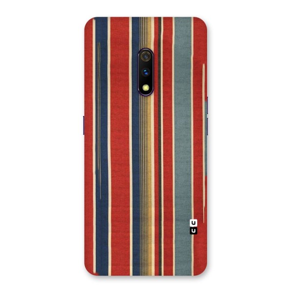 Vintage Disort Stripes Back Case for Realme X