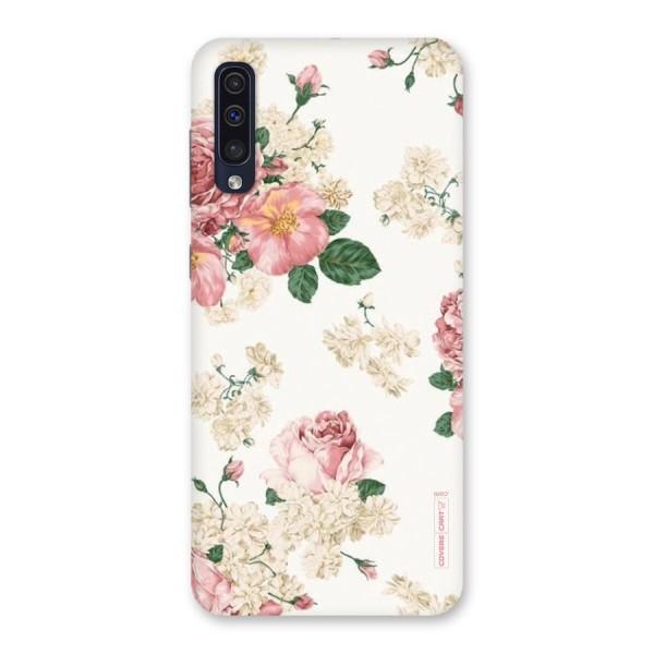 Vintage Floral Pattern Back Case for Galaxy A50