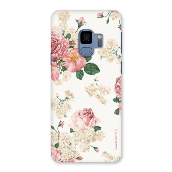 Vintage Floral Pattern Back Case for Galaxy S9