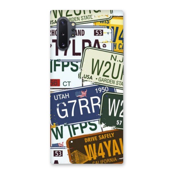 Vintage License Plates Back Case for Galaxy Note 10 Plus