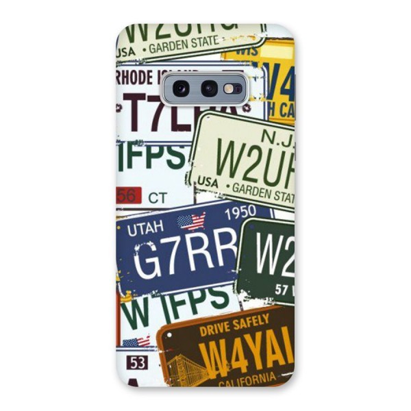 Vintage License Plates Back Case for Galaxy S10e