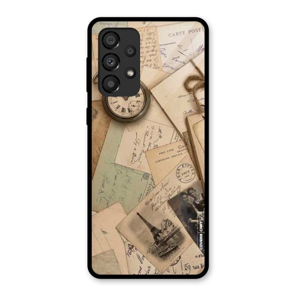 Vintage Postcards Glass Back Case for Galaxy A33 5G