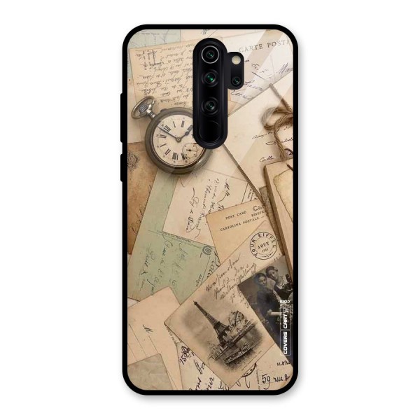 Vintage Postcards Glass Back Case for Redmi Note 8 Pro