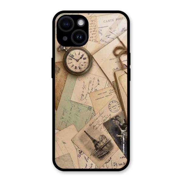 Vintage Postcards Glass Back Case for iPhone 14