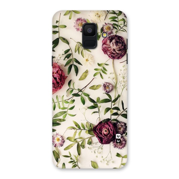 Vintage Rust Floral Back Case for Galaxy A6 (2018)