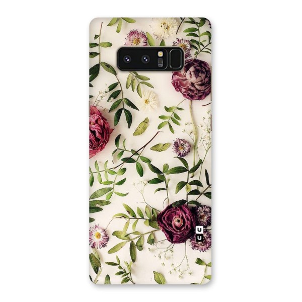 Vintage Rust Floral Back Case for Galaxy Note 8