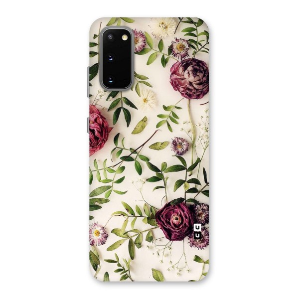Vintage Rust Floral Back Case for Galaxy S20