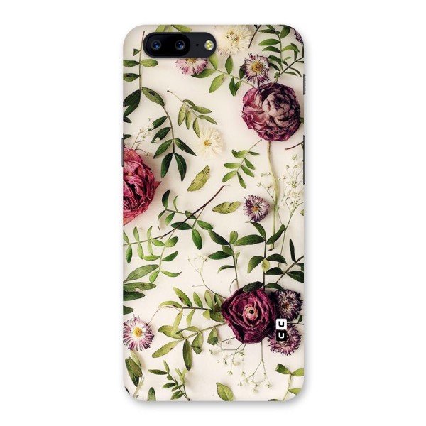 Vintage Rust Floral Back Case for OnePlus 5