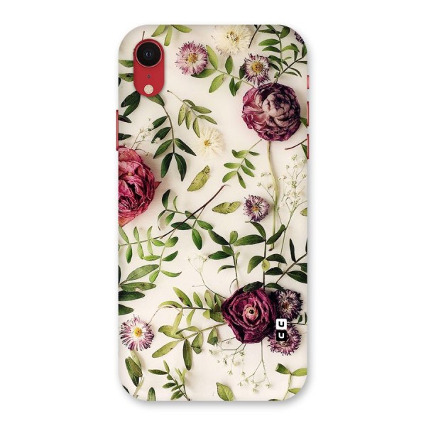 Vintage Rust Floral Back Case for iPhone XR