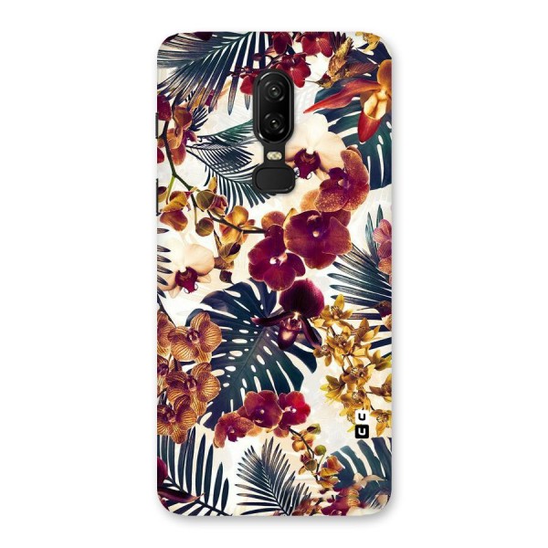 Vintage Rustic Flowers Back Case for OnePlus 6