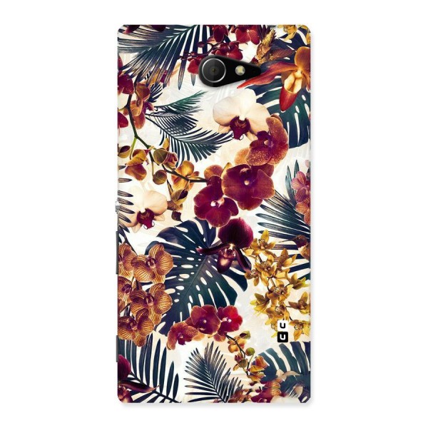 Vintage Rustic Flowers Back Case for Sony Xperia M2