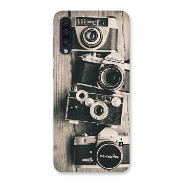 Vintage Style Shutter Back Case for Galaxy A50