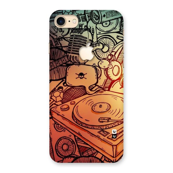 Vinyl Design Back Case for iPhone 7 Apple Cut