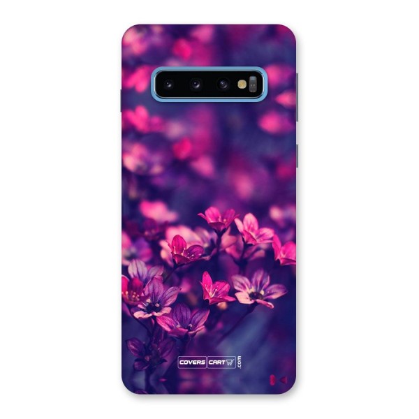 Violet Floral Back Case for Galaxy S10