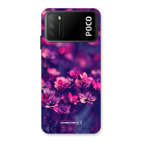 Violet Floral Back Case for Poco M3