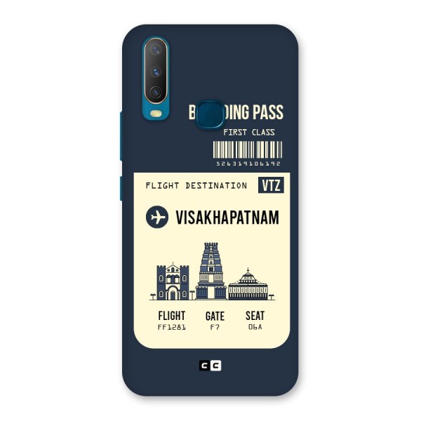 Vishakapatnam Boarding Pass Back Case for Vivo Y12